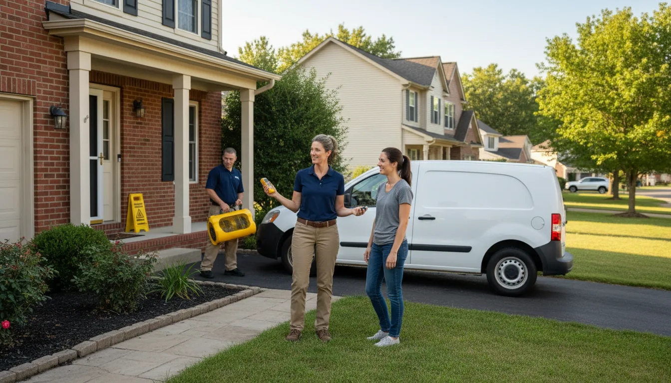 Residential water damage restoration in Blounts Creek, NC